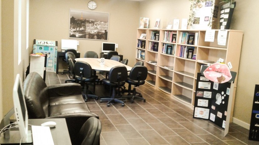 Vancouver College of Dental Hygiene lounge